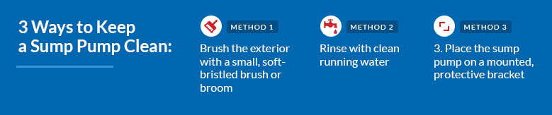 3 ways to clean a sump pump