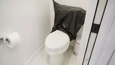 paint behind the toilet