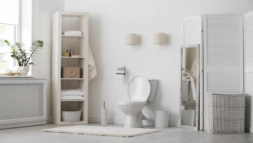 White modern looking bathroom