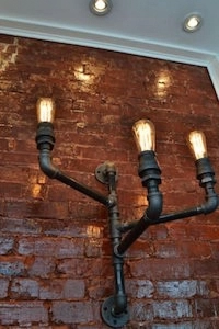 plumbing pipe light fixture