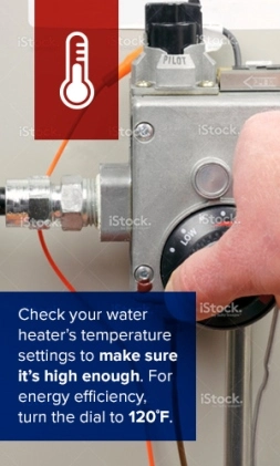 water heater temperature setting