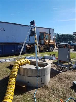 Sewage ejector pump installation in Savannah, GA