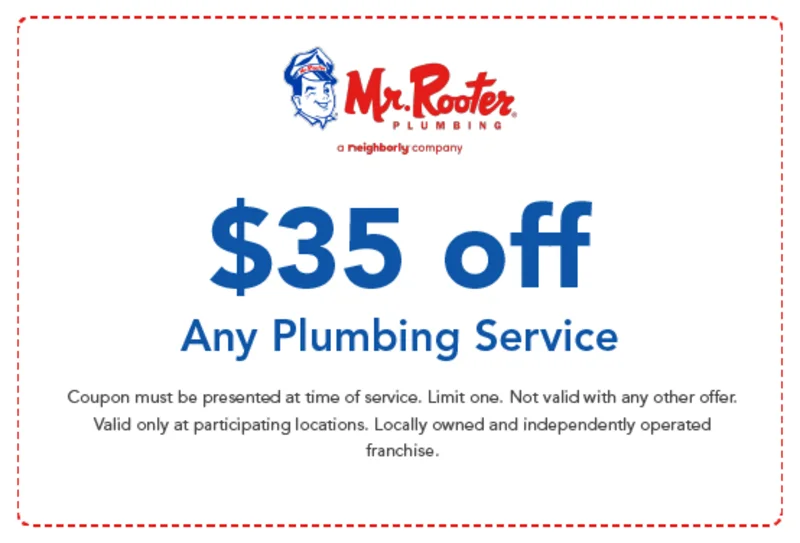 $35 off Any Plumbing Service Coupon