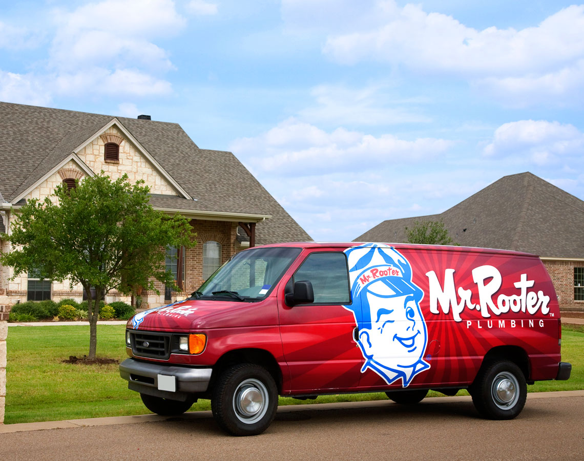 Mr. Rooter branded van