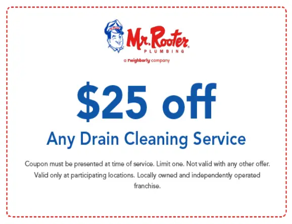 $25 Off Any Drain Cleaning Service